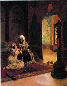 unknow artist Arab or Arabic people and life. Orientalism oil paintings 593
